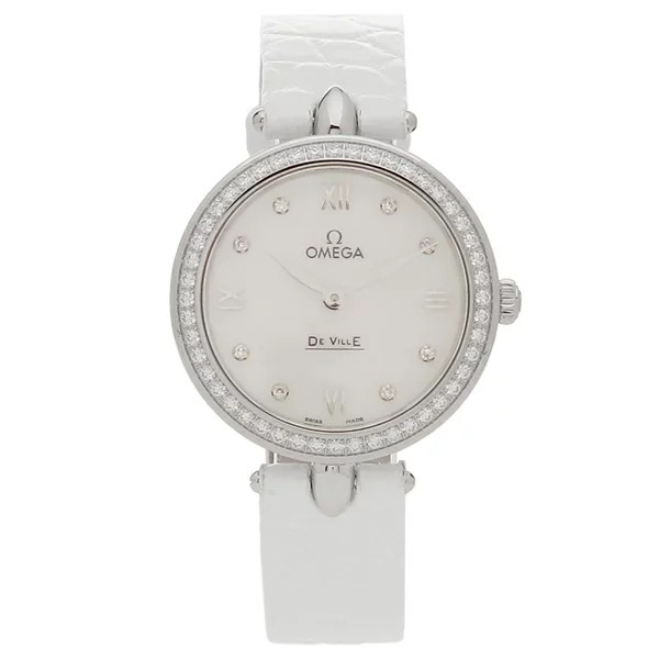 時計 レディース デヴィルドユードロップ27.4mm クォーツ ホワイト 424.18.27.60