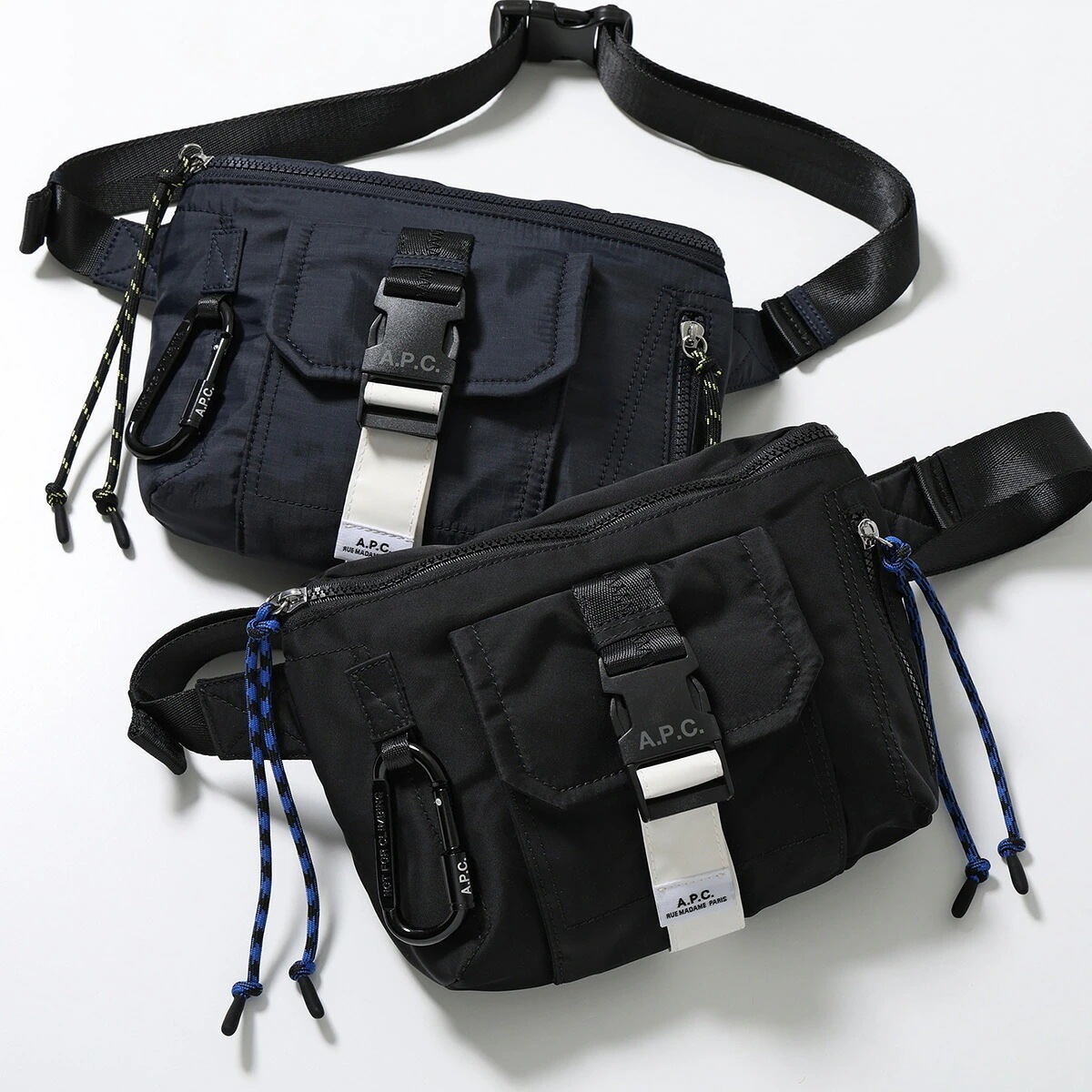 APC A.P.C. アーペーセー クロスボディバッグ banane trek PAAFH H62219 PAAGR H62219 メンズ ショルダーバッグ ナイロン ロゴ 鞄 カラー2色