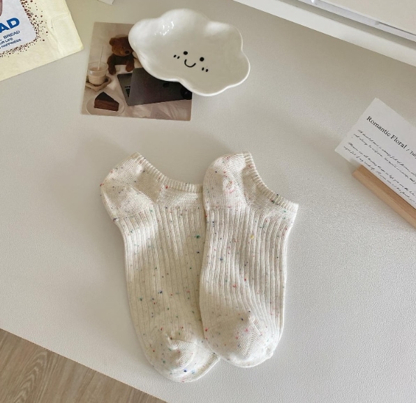 柔らかい ソックス レディース シンプル かわいい 無地 春 夏 秋 接触冷感 涼しいストレッチ