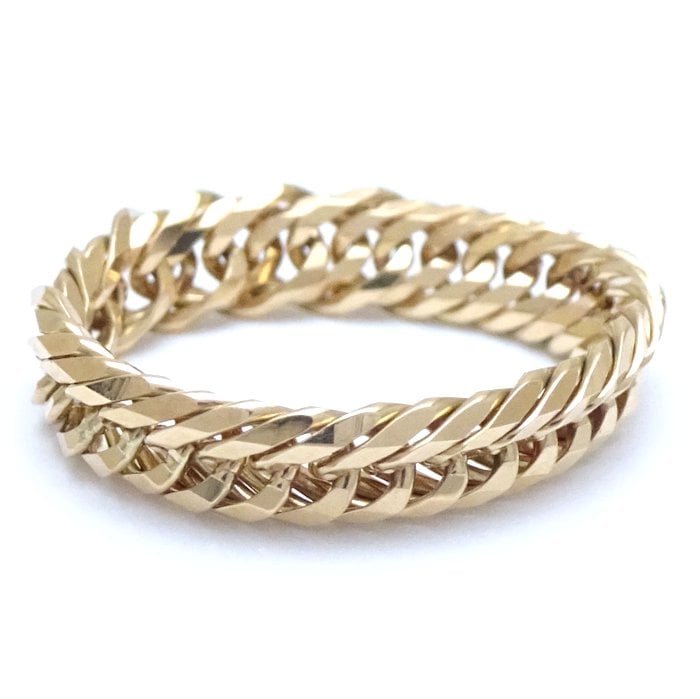 リング 指輪 喜平 K18YG イエローゴールド 12面 トリプル 9.5号 2.6g/65003【中古】