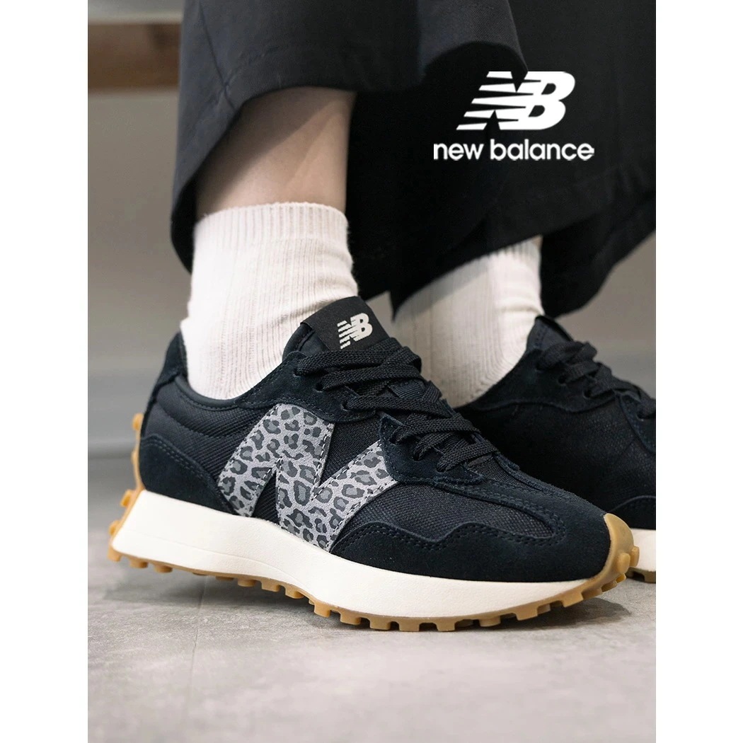 海外限定 NEW BALANCE ニューバランス 327 スニーカー WS327LPC BLACK ( 日本未発売 ブラック 黒 レオパード レディース ウィメンズ 530 996 574 )