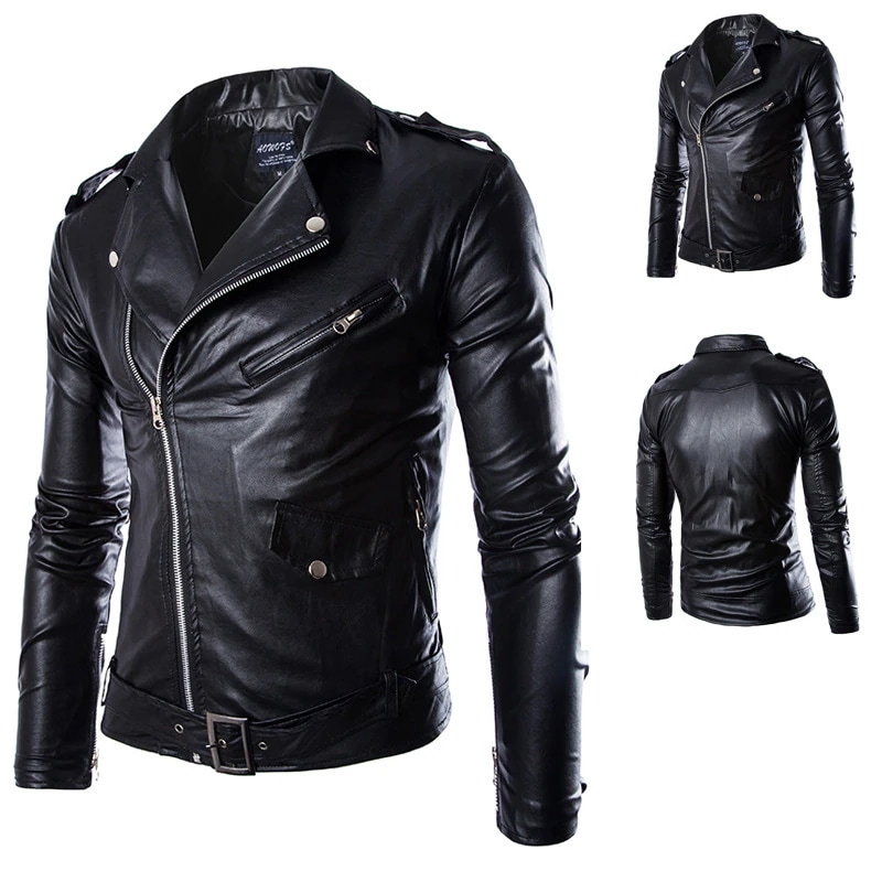 Hot!!!入荷 ライダースジャケット 革ジャン レザー ジャケット メンズ バイクジャケット ライダース シングル 防寒 防風 アウター フェイクレザー