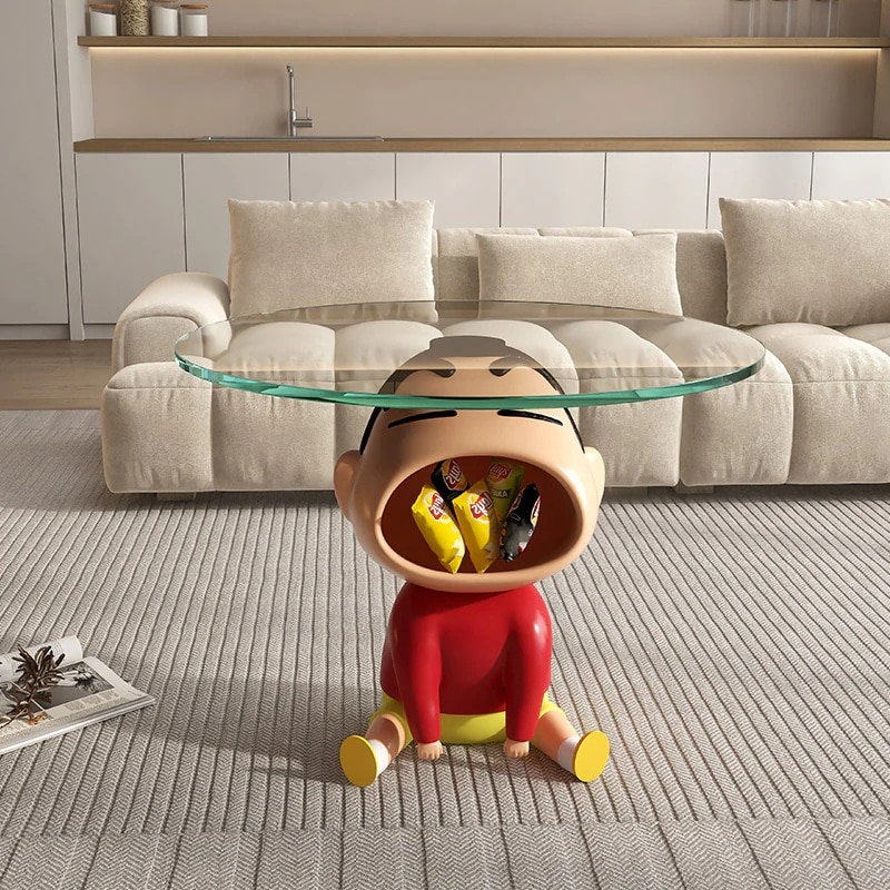 軽い高級と高級クレヨンしんちゃんリビングルームホームコーヒーテーブルサイドテーブルフロア小さなアパート可動式小さなテーブル装飾21ＭＴＭＸ その他