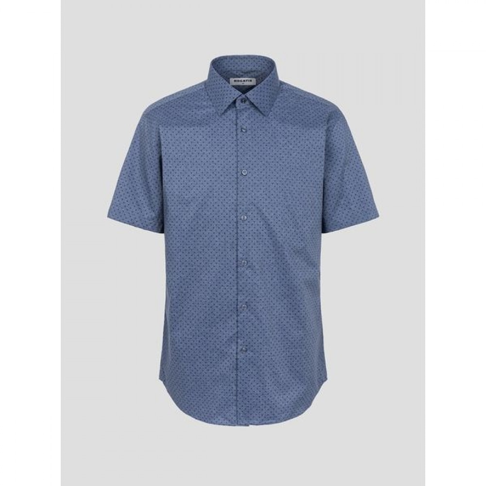 [ロガディス] チェック柄レギュラーフィット起毛シャツブルー (MA5465FJ1P)