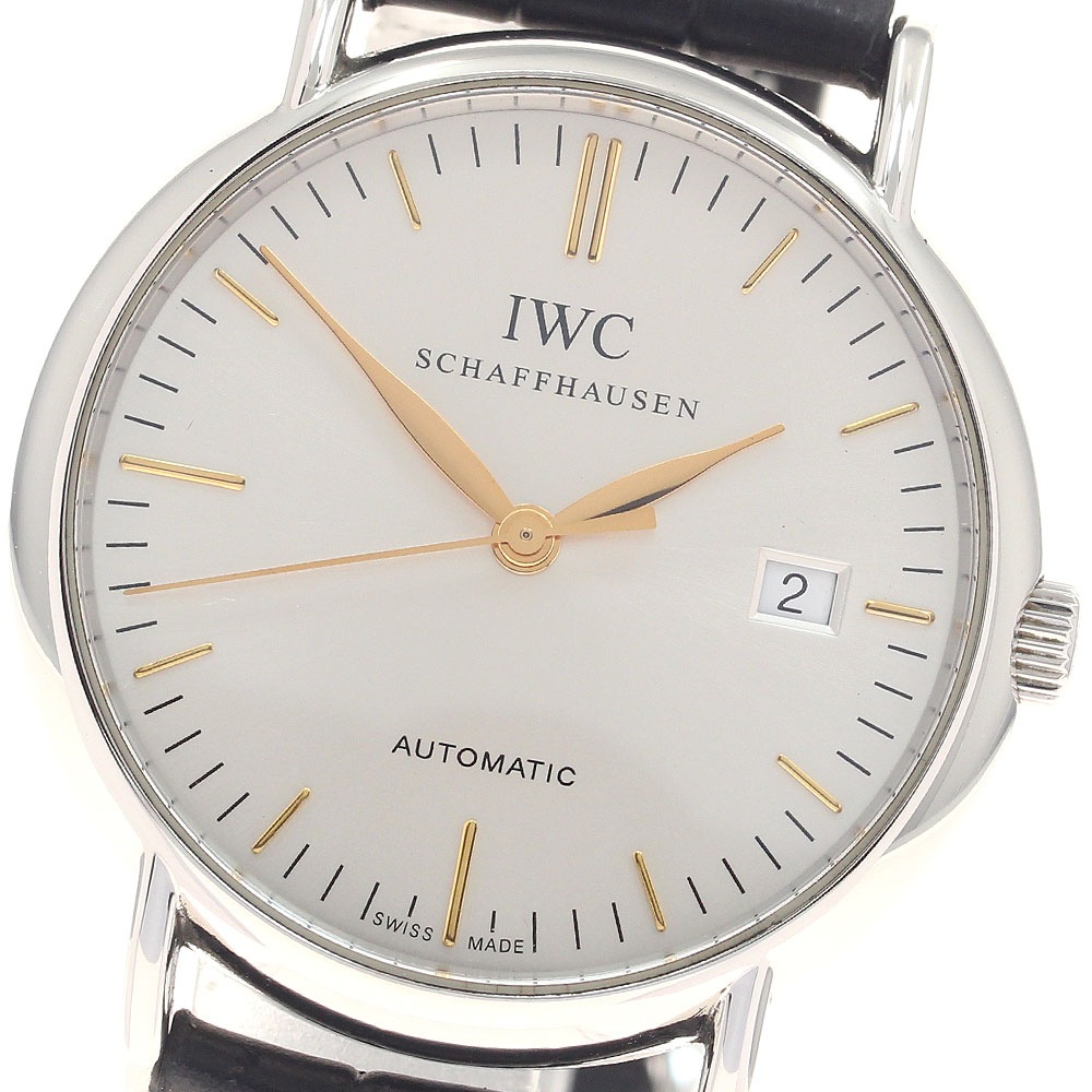 IWC SCHAFFHAUSEN IW356307 ポートフィノ デイト 自動巻き メンズ 良品 _957825【中古】