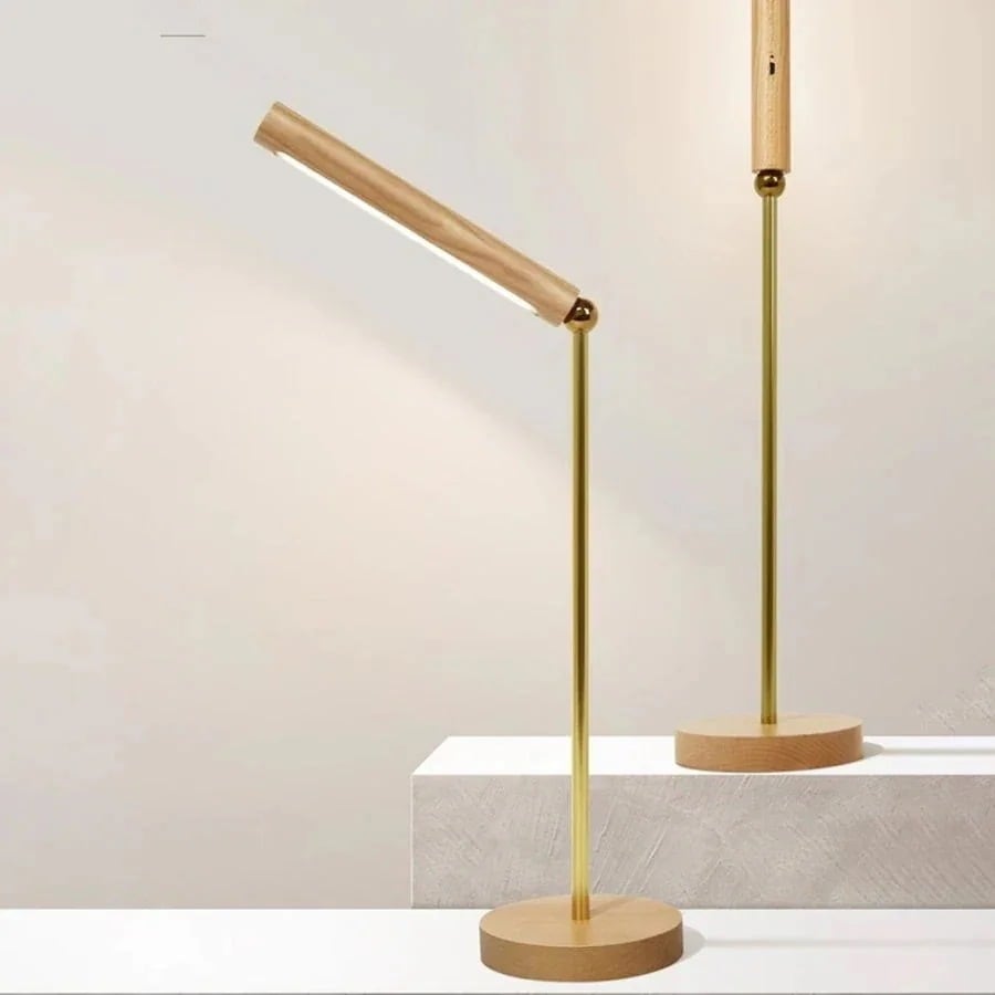 LEDの木製の電気スタンド led マグネット固定読書灯 usb電池式 デスクライト 目に優しい ベ