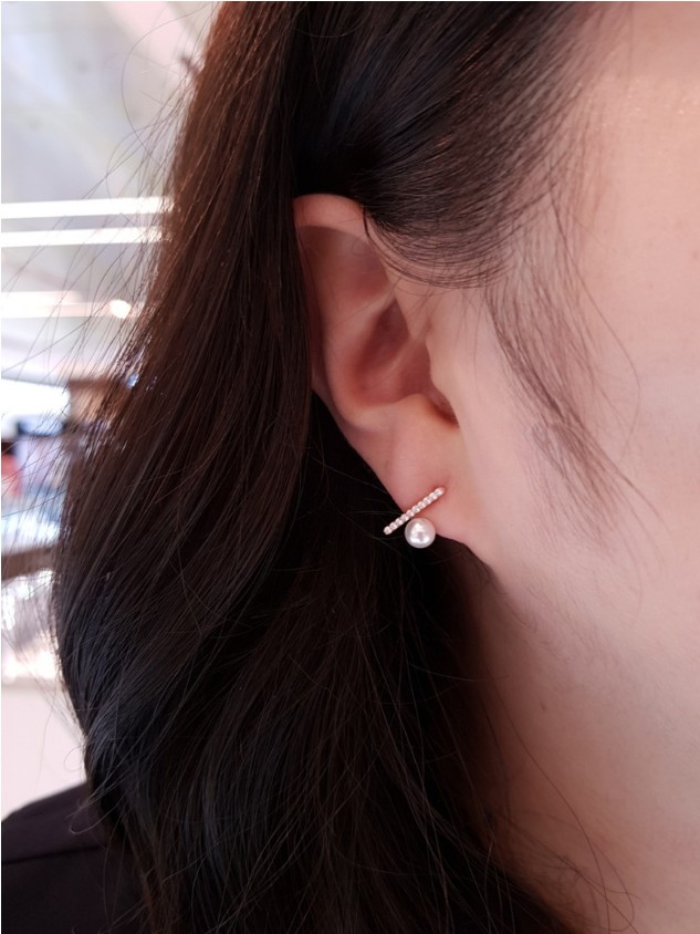 シルバーパールピアス SC1166