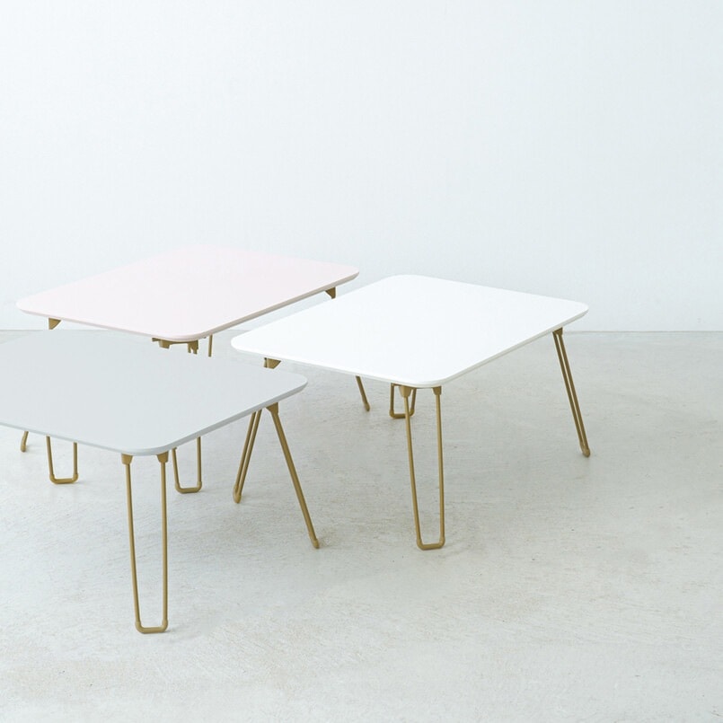 ローテーブル テーブル 折りたたみ おしゃれ 鏡面 かわいい コンパクト 60cm 完成品 コンパクト センターテーブル リビングテーブル