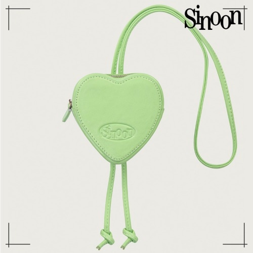 SINOON ショルダーバッグ HEART BAG (APPLE GREEN)