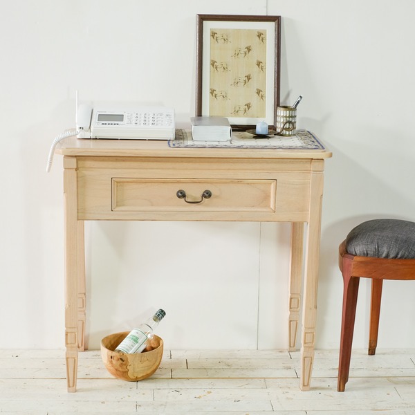 コンソール テーブル 85x45x81cm 木製 ミンディ 無垢材 インテリア家具 収納家具 サイドテーブル リビングボード 完成品