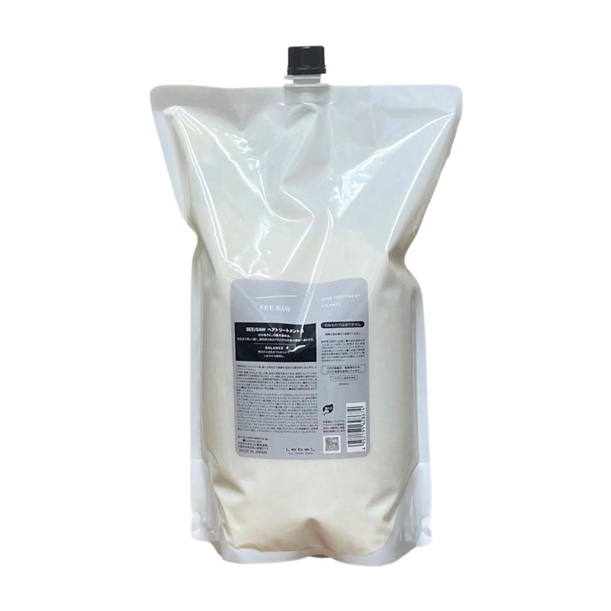 ルベル SEE/SAW ヘアトリートメントB バランス 2500ml レフィル 10,138円