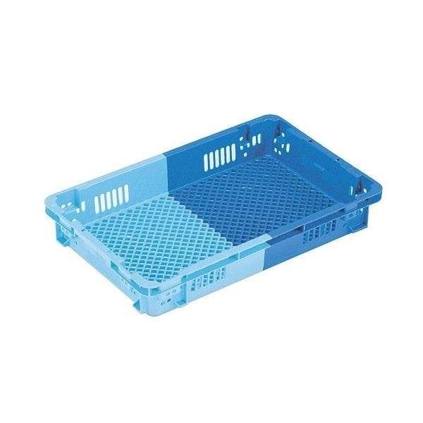 業務用コンテナボックス/食品用コンテナー 本体蓋セット/NF-M33浅フタ ダークブルー/ブルー 材質：PP