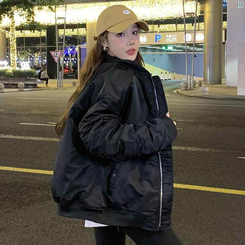 カジュアル ジャケット 春秋 レディース 野球 ユニフォーム 韓国 厚手 コットン 服 フライト