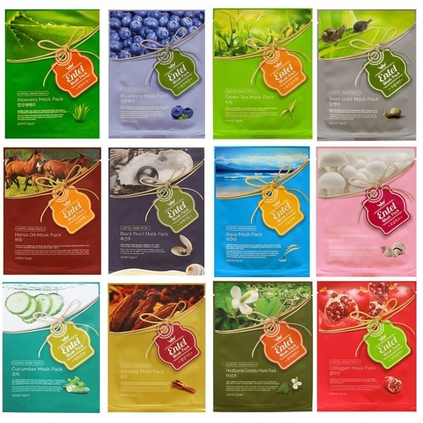 エッセンス 水分保湿シート 顔マスクパック 100枚 混合セット