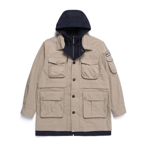 [驪州店] N251MJP100 NRN アウトポケットフード配色チョアジャンパー ベージュ