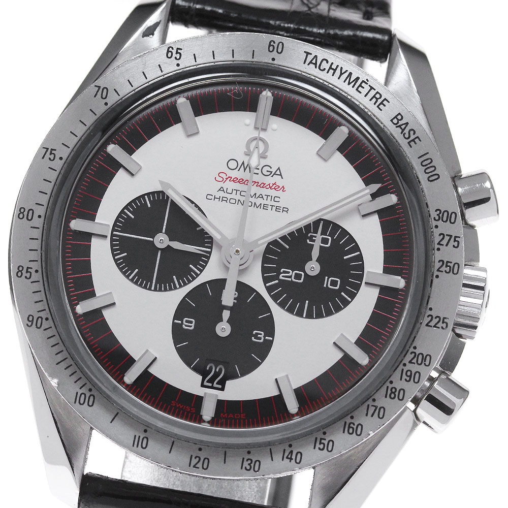 オメガ OMEGA 3559.32 スピードマスター シューマッハ レジェンド クロノグラフ デイト 自動巻き メンズ _768242【中古】