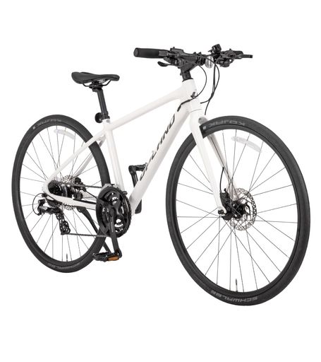 アップランド(UPLAND) クロスバイク 自転車 ホワイト シマノ24段変速 ALTUS搭載 超軽量 アルミフレーム 油圧ディスクブレーキ 700C JLJT001