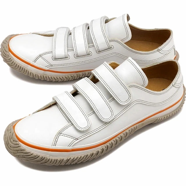 スニーカー [SP211-61] SP-211 メンズレディース SPM-211 日本製 レザー ベルクロタイプ MOVE スピングル ムーブ White ホワイト