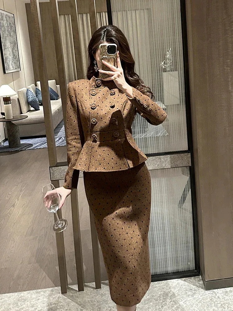 ママ 大人 パーティー 入学式 通勤 披露宴 演奏会 水玉ワンピース キャバ スーツ 結婚式 秋 ウェディング 卒業式 ドレス 二次会 同窓会