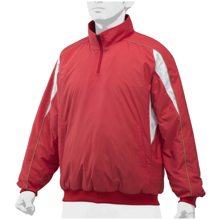 MIZUNO ミズノ ハーフZIPジャケット 中綿 野球 アパレル ユニセックス 男女兼用 12JE9V3262