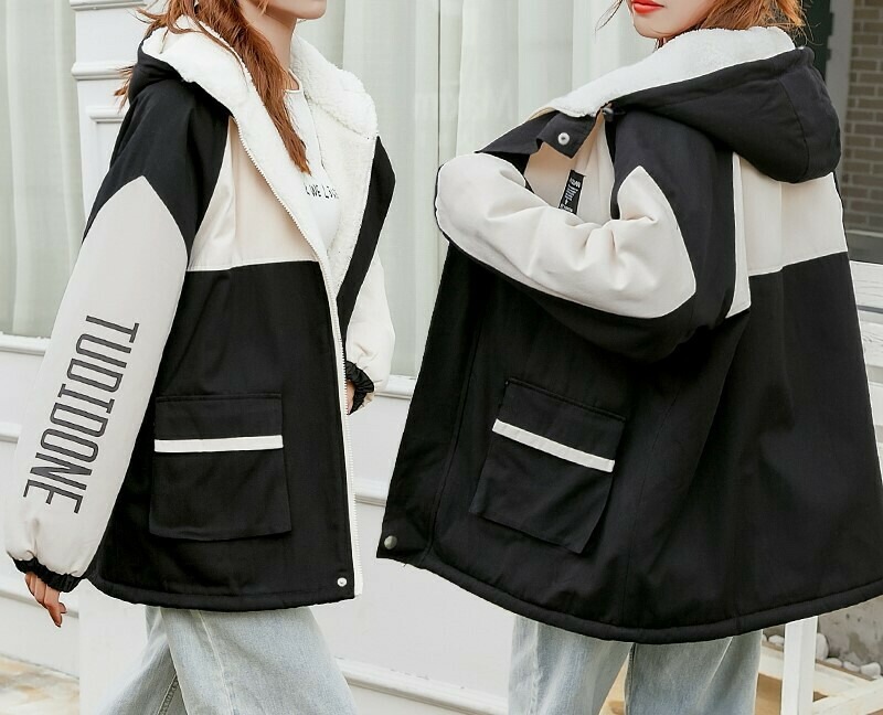 ボアブルゾン アウター ボアコート レディース おしゃれ カジュアル マウンテンパーカー ウインドブレーカー パーカー 中学生 高校生 ファッション 10代 20代 秋 もこもこ アウトドア 普段