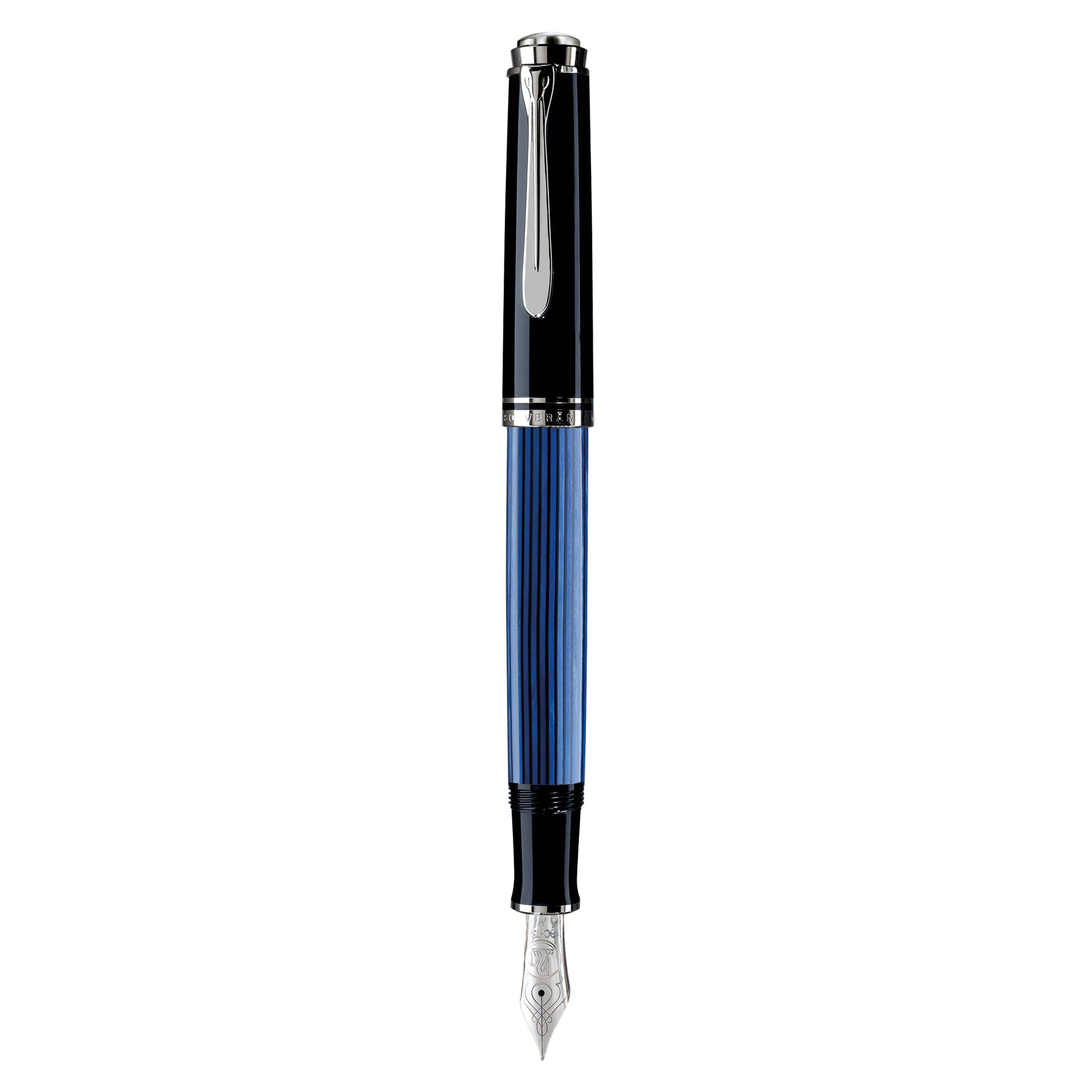 Pelikan ペリカン 万年筆 EF 極細字 ブルー縞 スーベレーン M805 正規輸入品