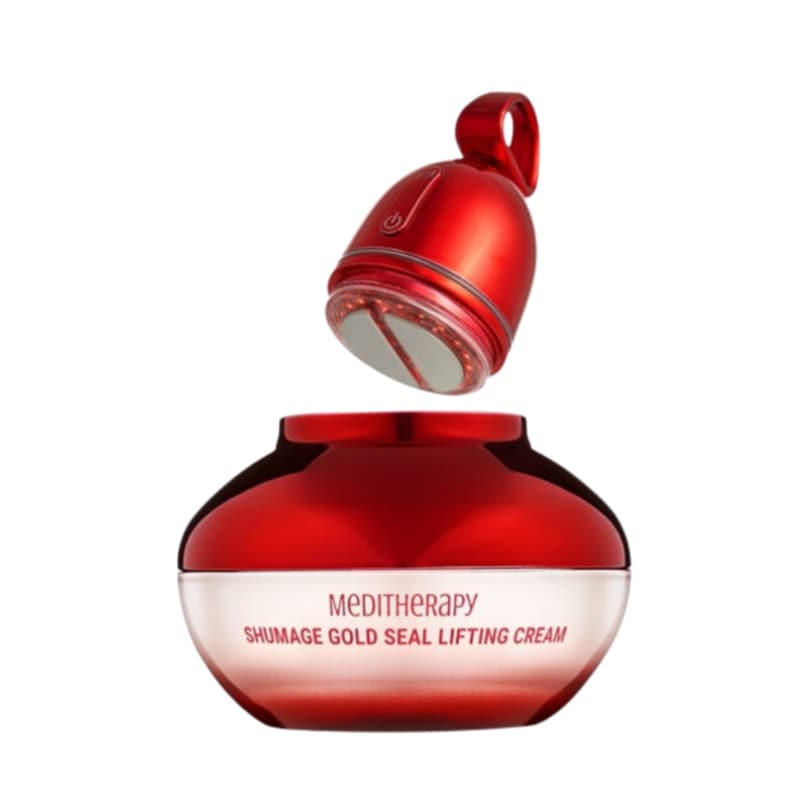 【美顔器付き】シューマジリフトアップクリーム+EMS美顔器セット/コラーゲン ハリツヤ デバイス リフトアップ 弾力 ほうれい線