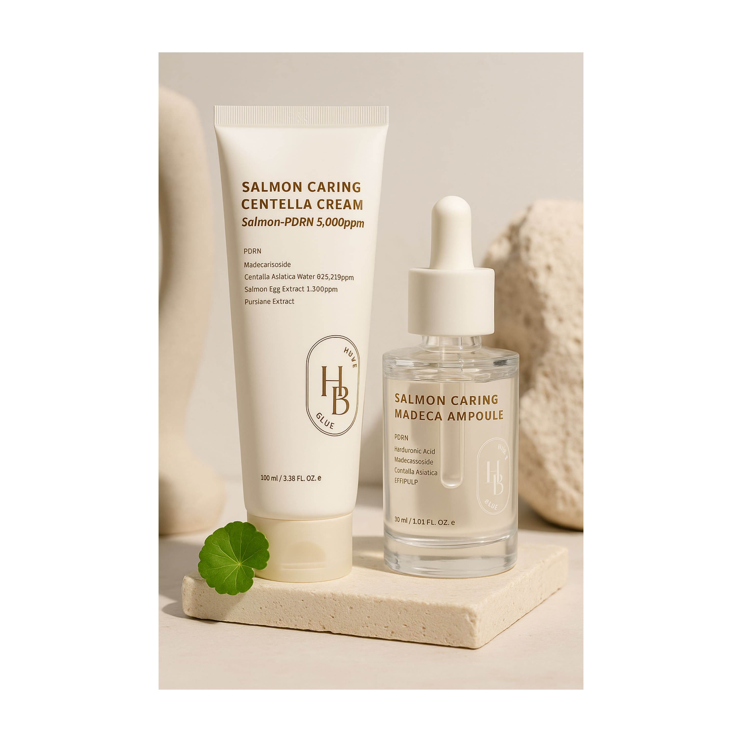 ヘヴ ブルーサーモンPDRN センテラクリーム 100ml+アンプル 30ml
