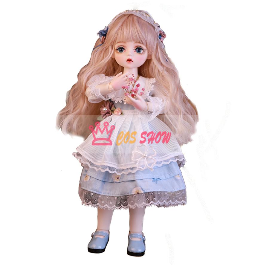 2025新品販売 実物撮影 16 BJD 球体関節人形 ドール 可愛い 可動ボディ BJD人形 30cm ロングドレス 全セット 高級樹脂材料製 プレゼント