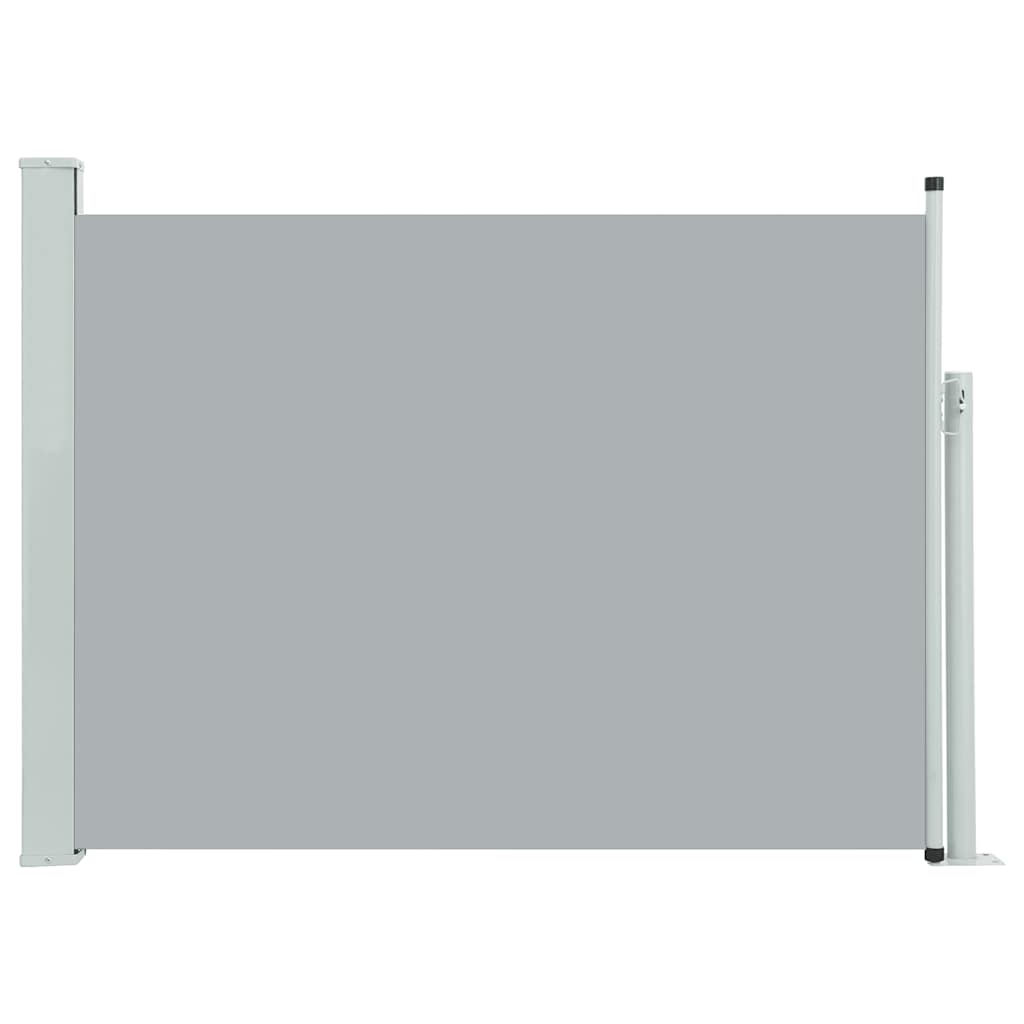 パティオ用 引き込み式サイドオーニング 100x500cm グレー