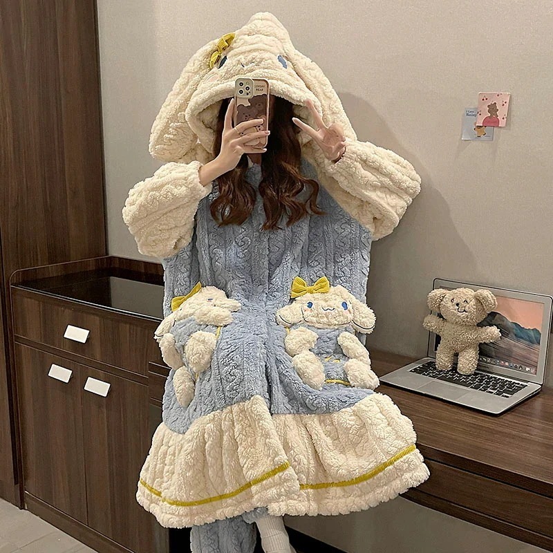 ネグリジェ用レディース厚みのあるコーラルベルベット節フランネルパジャマホーム服セット 5,483円