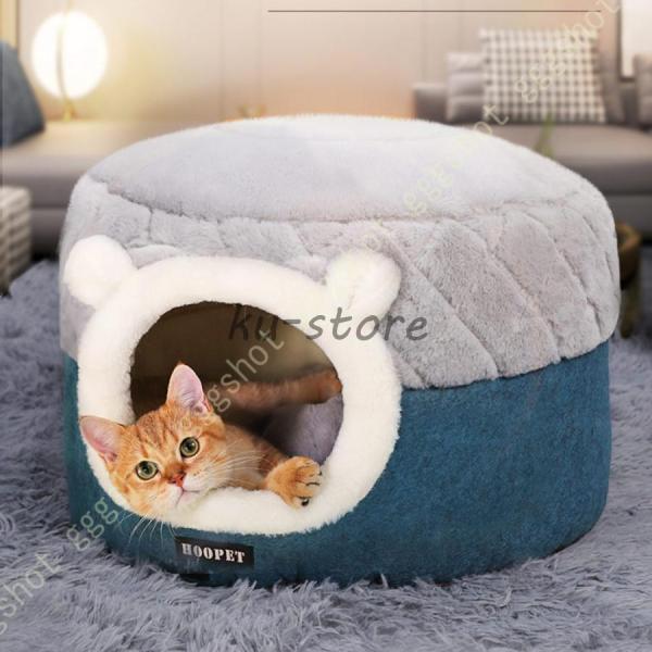 ペットベッド 猫 犬 ドーム型 ペットハウス 2way ペットソファー 涼感マット 猫用 犬用ハウス クッション 寝床 取り外し可能 洗える ふわふわ ペット用品 猫
