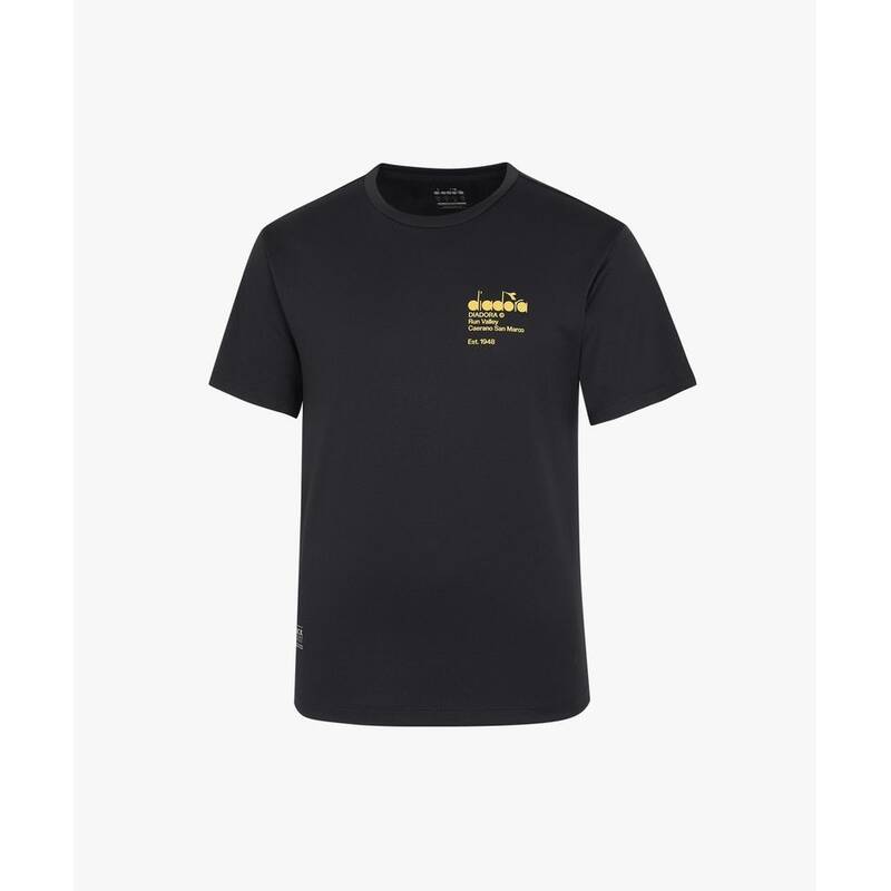 ディアドラ diadora グラフィックランニング半袖Tシャツ BLACK D5323RRS52BLK 417746