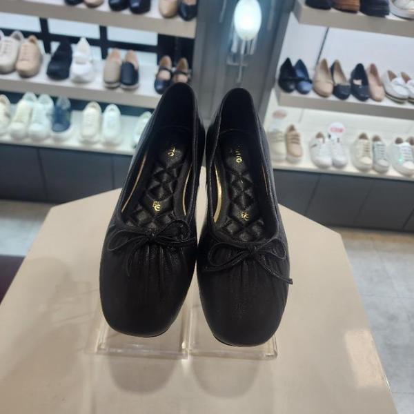 HC10 女性スクエアリボンフラットシューズ2cm LCWD73U61319 (45807837)