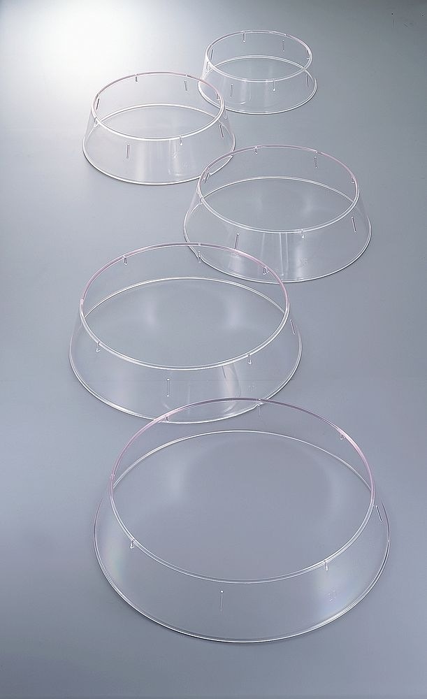 （まとめ買い）皿枠 丸 18インチ用 抗菌 ポリカーボネイト W-118 [x3]