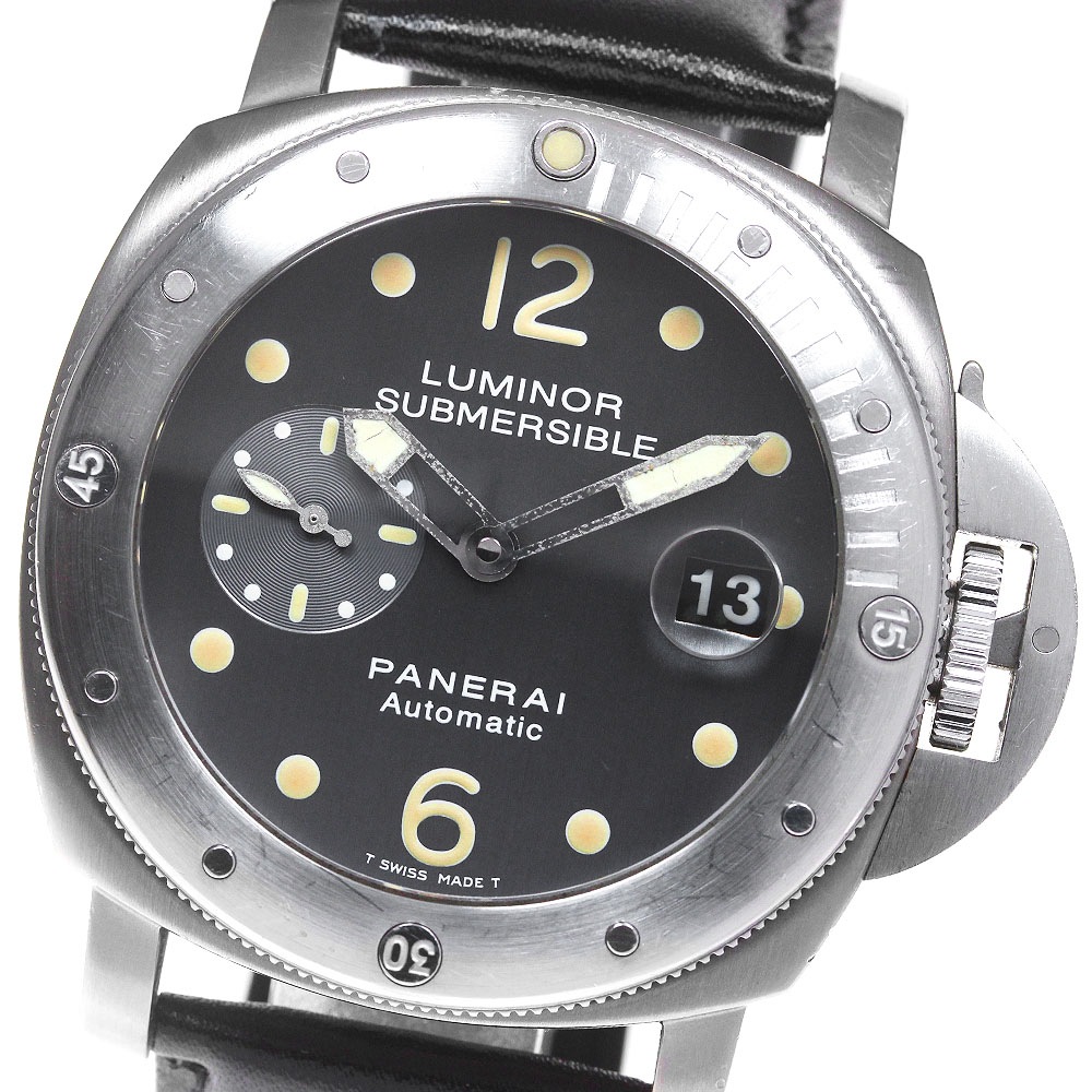パネライ PANERAI PAM00106 ルミノール サブマーシブル デイト スモールセコンド 自動巻き メンズ 箱・保証書付き_866171【中古】