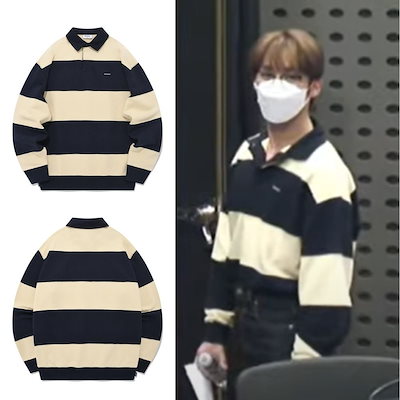 [Stray Kids スンミン 着用] ストライプラグビースウェ...のサムネイル