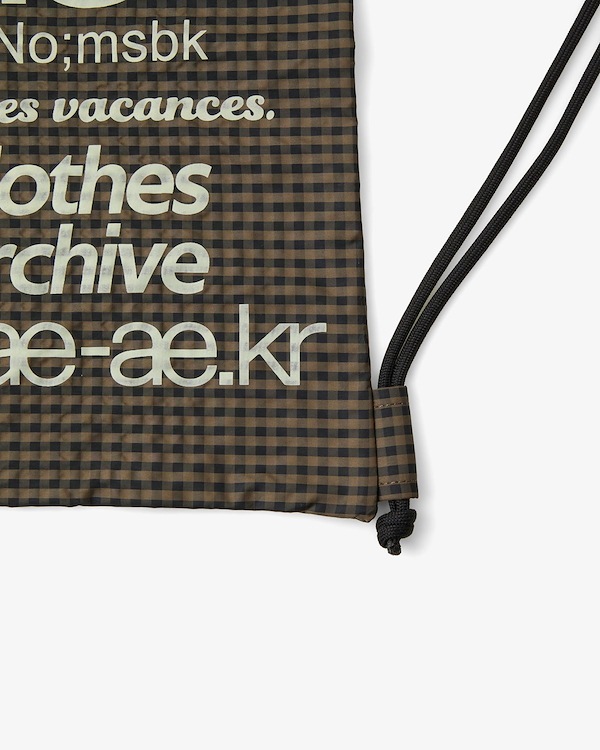 Qoo10 aeae WEB LOGO GYMSACK バッグ