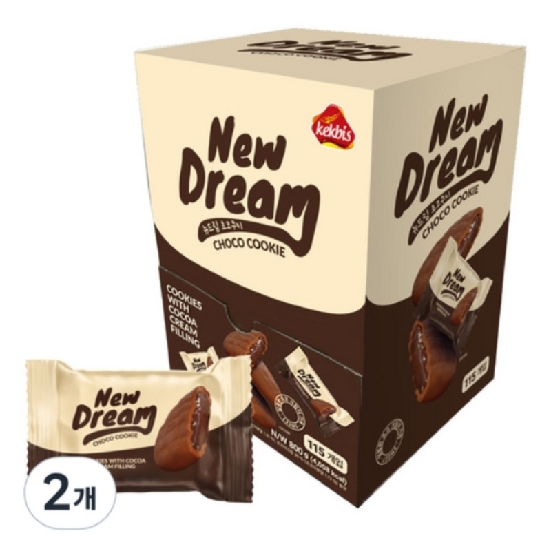 KEKBISニュードリームチョコクッキー115p800g2個