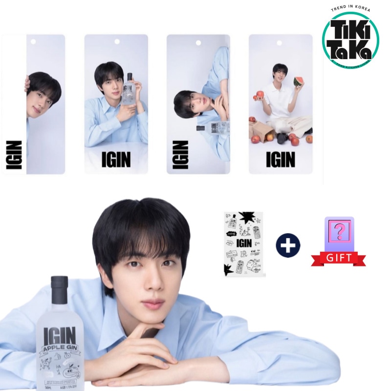 【公式・限定】IGIN × BTS ジン ボトルハングタグ 4種セット（+当社限定フォトカード付き）