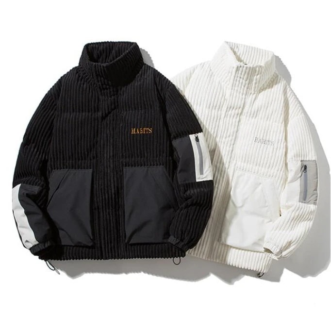 ダウンジャケット メンズ 立て襟 ダウン ジャケット 暖かい コート 防寒服 切替