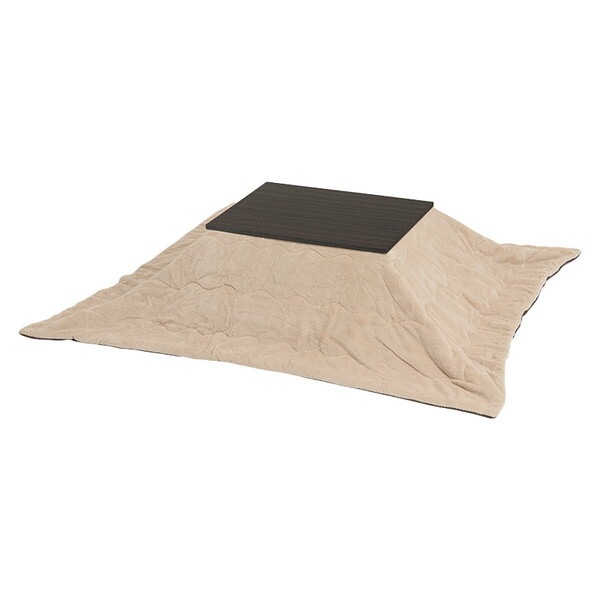 アルラ7560DBR + ビケ7560BE こたつ + うす掛け布団 2点セット ダークブラウン/ベージュ メーカー直送