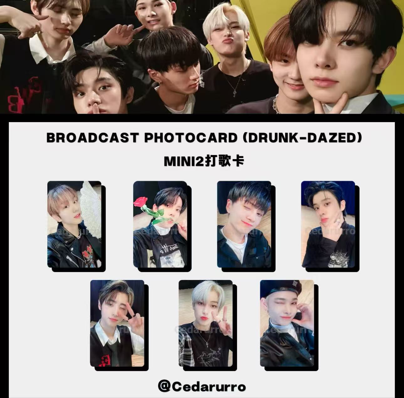enhypen mini2 broadcast photocard(drunk-dazed)カード