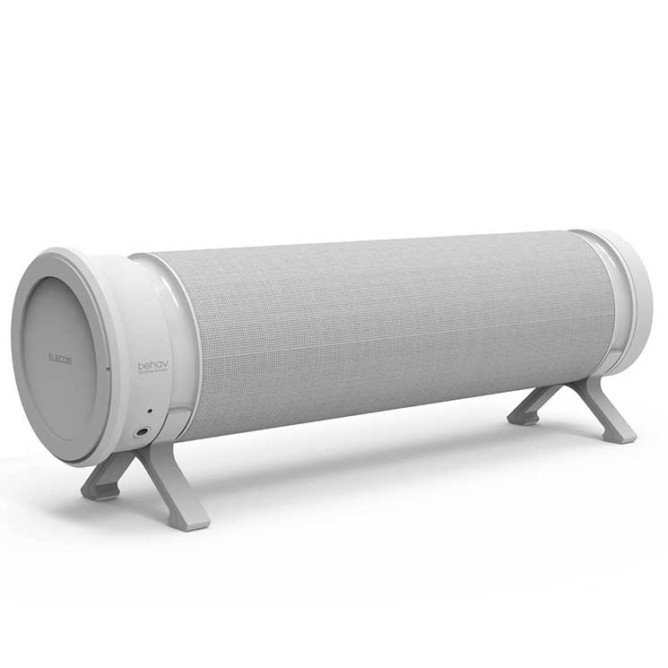 縦でも横でも使える スピーカー Bluetooth 有線 小型 PC パソコン iPhone iPad TV 重低音 パッシブラジエータ搭載 ホワイト