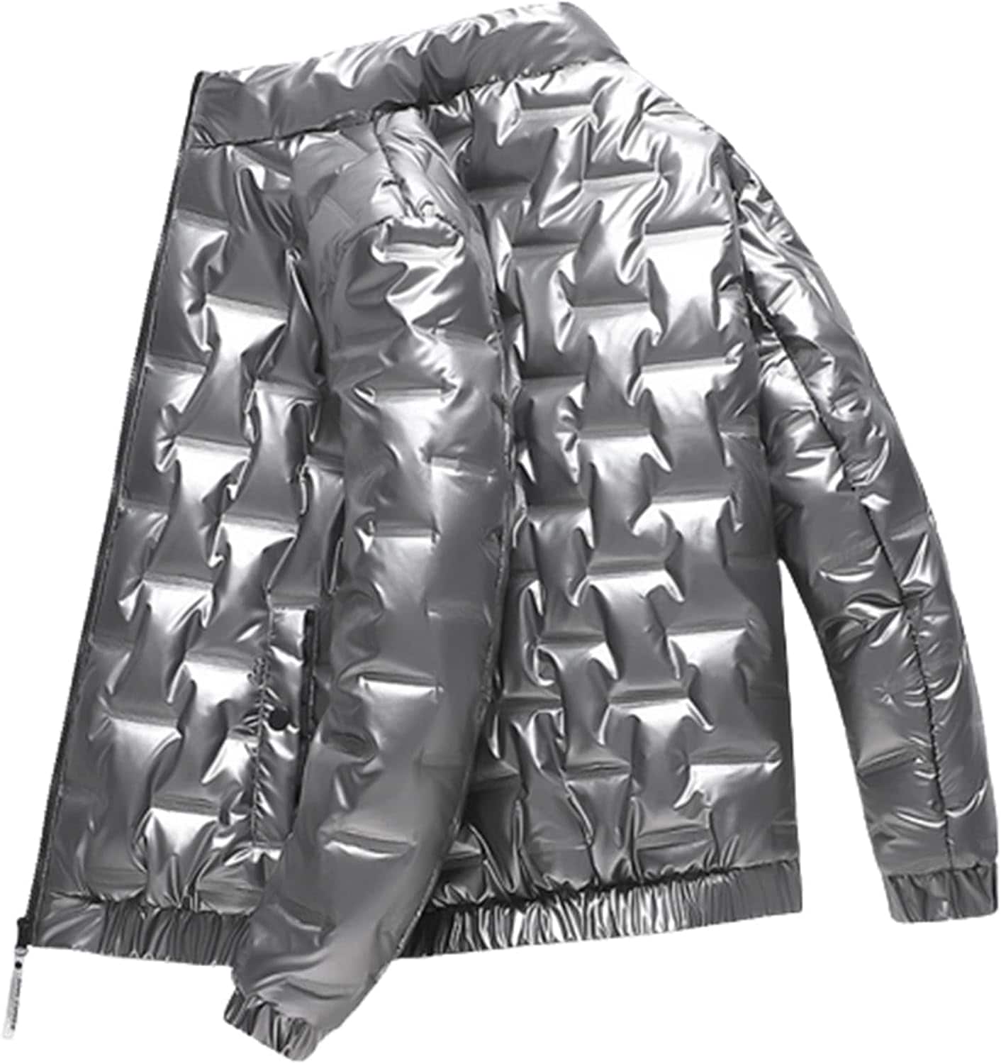 中綿ジャケット メンズ ダウンコットン 綿入れジャケット 冬 綿服 ブルゾン 厚手 立ち襟 アウター 撥水 防風 保温性 シンプル 普段使い アウトドア ビジネス ハイキング 大きいサイズ
