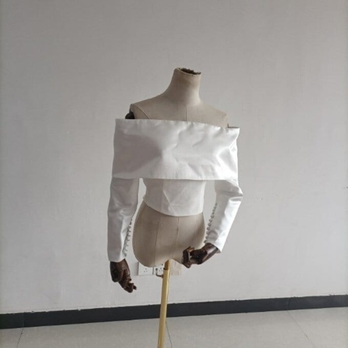 ロールカラートップス　ボレロ　ドレスアレンジ　色サイズオーダー可能