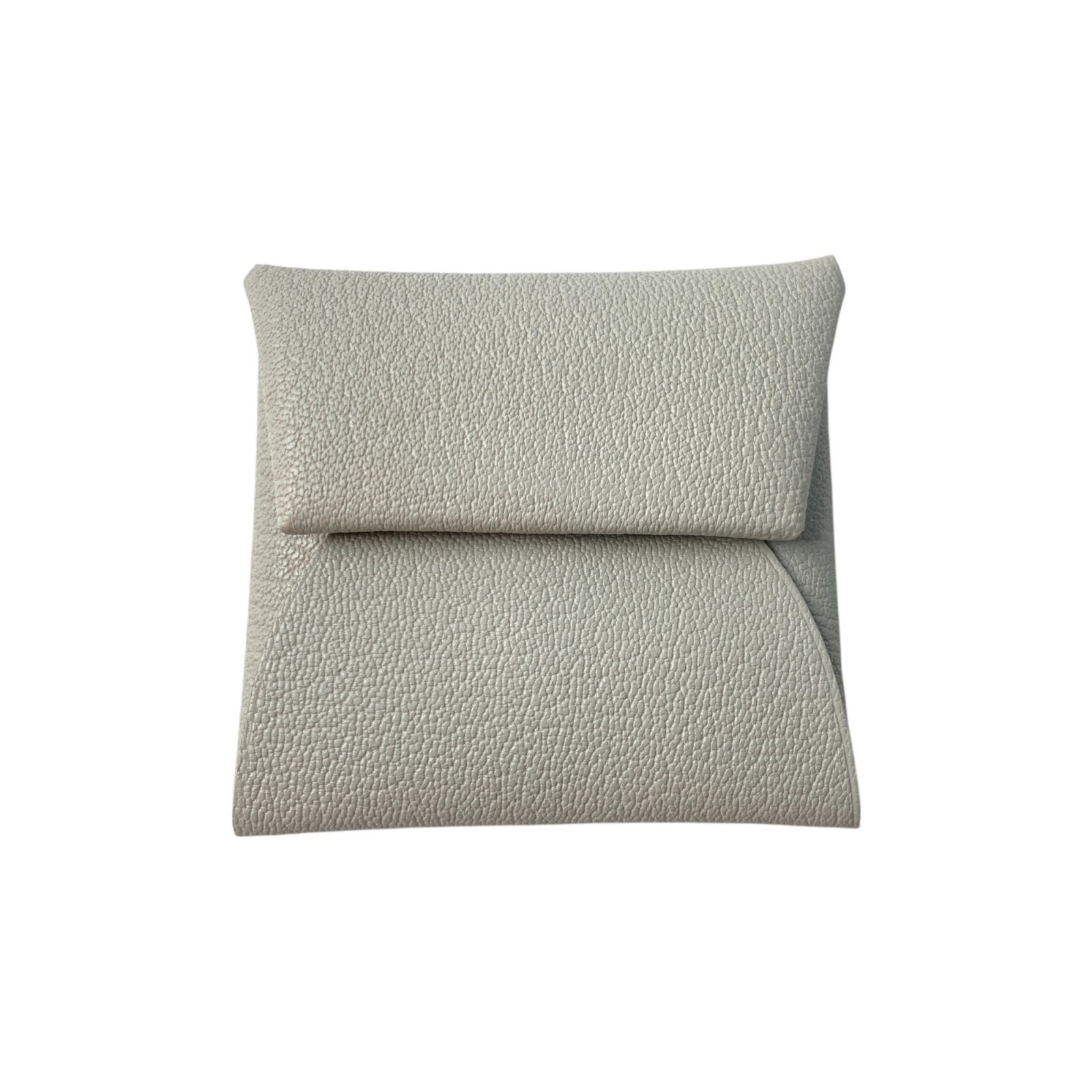 新品 エルメス HERMES レディース バスティア パールグレー シェブルミゾル W刻印 コインケース