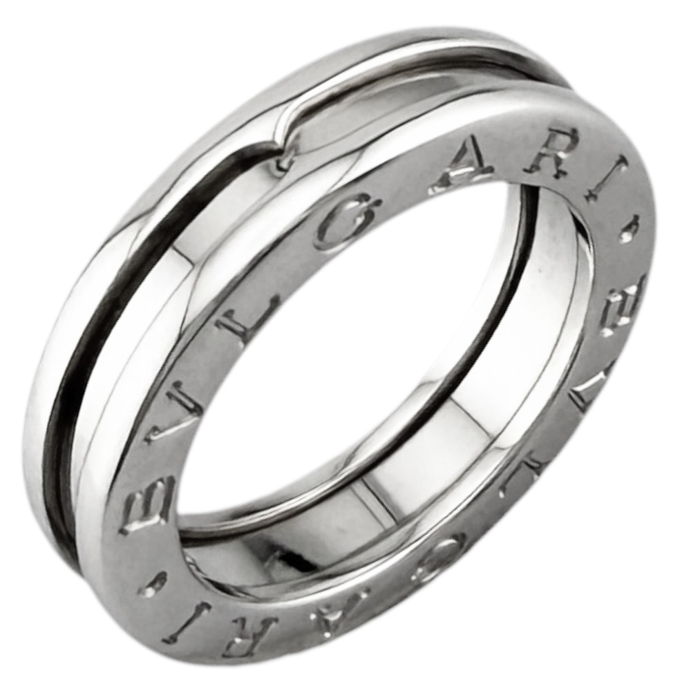 ブルガリ B-zero.1 １バンド リング 指輪 8号 18金 K18ホワイトゴールド BVLGARI 中古 美品