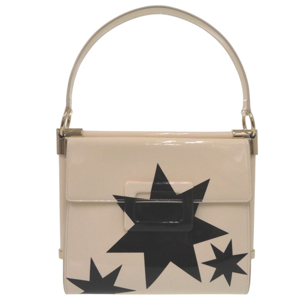 美品 ロジェヴィヴィエ 2WAY ミスヴィヴ RBWAKZBF2019UFC019 ハンドバッグ レザー/エナメル アイボリー 1215【中古】 レディース