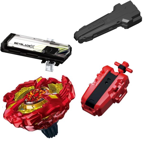 3個セット ／BEYBLADE X ベイブレードX BX-23 スターター フェニックスウイング 9-60GF 金属 ＋ BX-09 ベイバトルパス ＋ BX-11 ランチャーグリップ